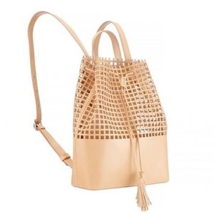 Loeffler Randall perforated tassel backpack